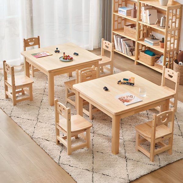 "Rainproof Rubberwood Unfinished Color Kids Computer Desk"