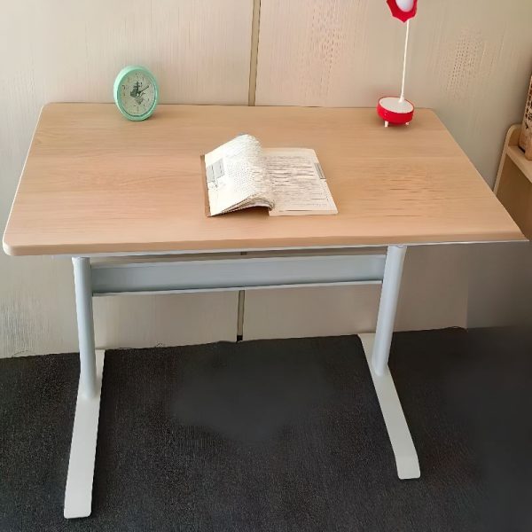 "Adaptable Height Lumber Kids Computer Desk in Unfinished Color"