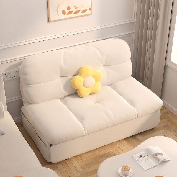 "Minimalist Chalk Metal Kids Daybed with Artificial Leather Upholstery, Headboard Included, Gender Neutral"