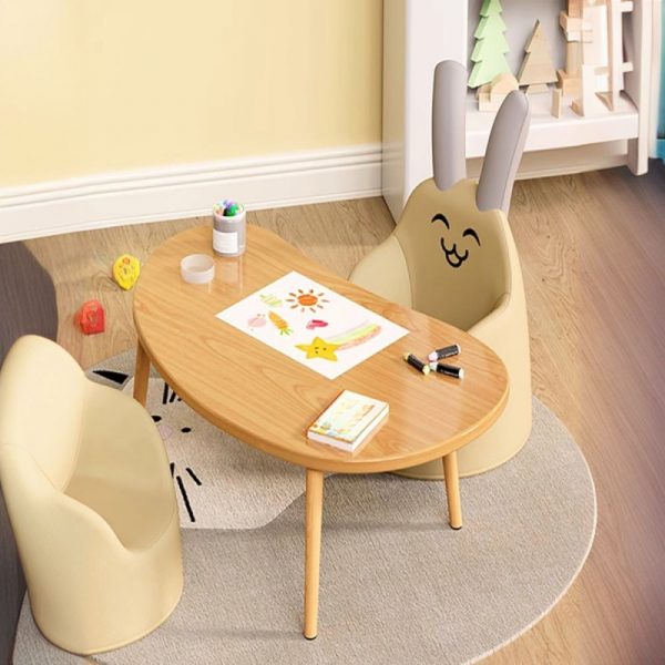 "Rainproof Black/Chalk/Natural Wood Children Art Desk"